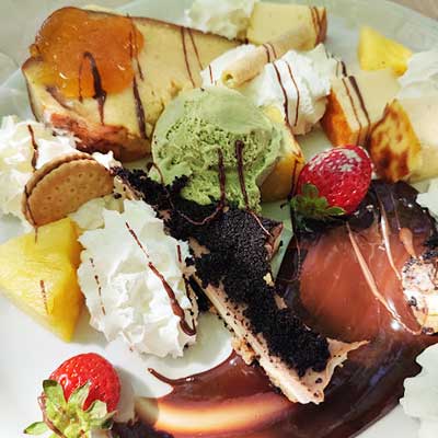 Postres en Cocos Bar, Gandia, Valencia